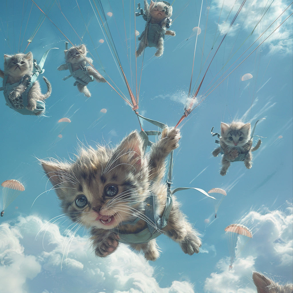 Brave Kittens - Original