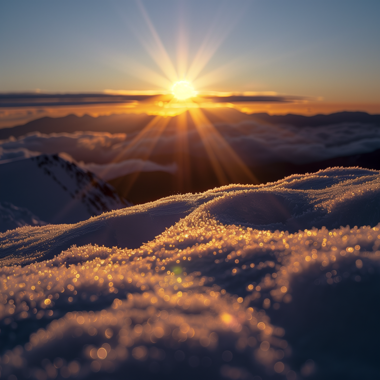 Snowy Sunrise - Original